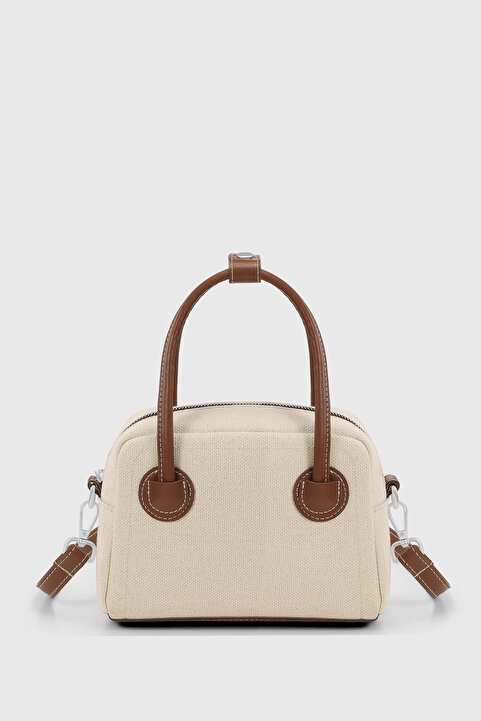 Housebags Soft Krem Vintage Çok Yönlü PU Deri Çapraz Askılı Çanta 275