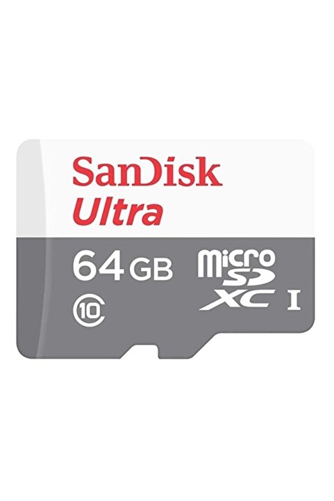 Sandisk Ultra 64 GB 100 MB/s UHS-I Class 10 SDSQUNR-064G-GN3MN Micro SD Kart