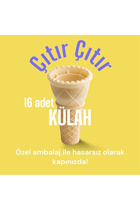 Banes Lale Tipi Dondurma Külahı 16'lı