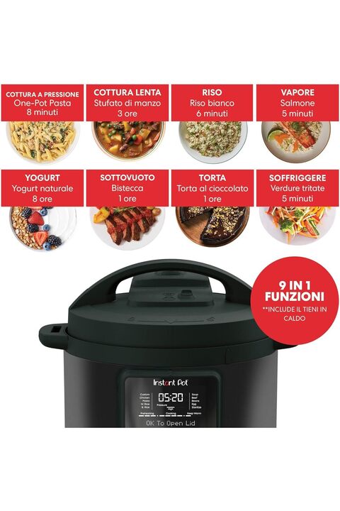 Instant Pot Duo Plus, Whisper Quiet/sessiz Çoklu Pişirici, 5,7 Litre, Yoğurt Hazırlama, Kek, Pirinç