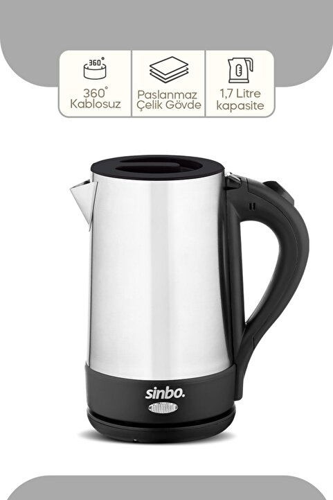 Sinbo SK-8022 Kablosuz Su Isıtıcı Paslanmaz Çelik Kettle