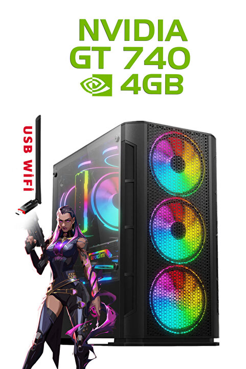 DMC 171x (GTA 5) I5 3470,16GB RAM,256GB SSD,4GB GT740 128bit Ekran Kartı,oyuncu Masaüstü Bilgisayar