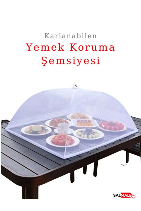 SalMall Katlanabilen Yemek Koruma Şemsiyesi