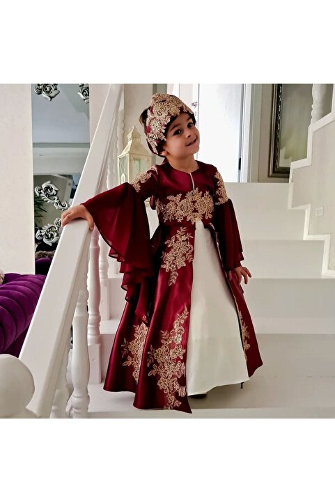 Shıne dresses Çocuk Bindallı Elbise Kaftan