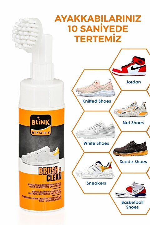 Blinksport Brush Clean Susuz Fırçalı Ayakkabı Temizleme Köpüğü