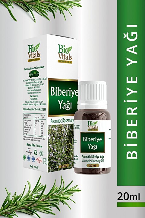 Bio Vitals Biovitals Biberiye Yağı 20ml SKT-02-2028