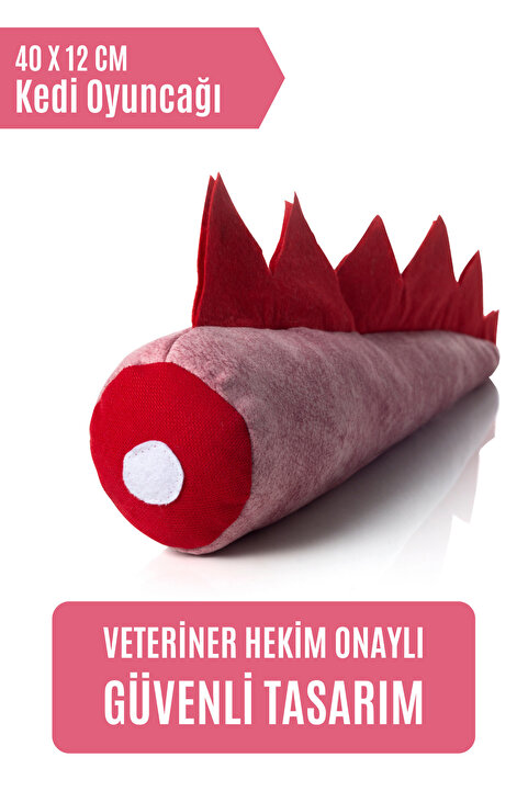 pawdaz Matatabi - Dino (40X12CM) Bol Sesli, Bol Kokulu Kedi Oyuncağı
