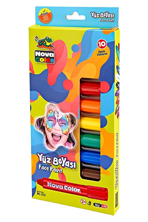 nova color Yüz Boyası Tüm Renkler (10 Kalem)