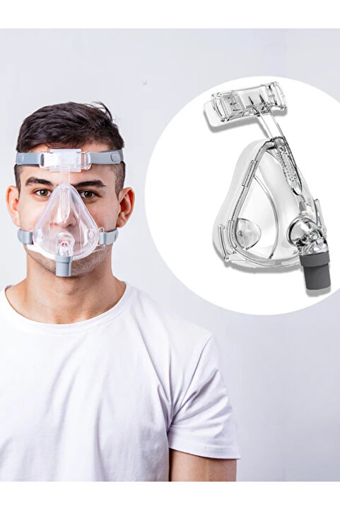 Respirox Cpap Bpap Cihazı Ağız Burun Maskesi (Medium)