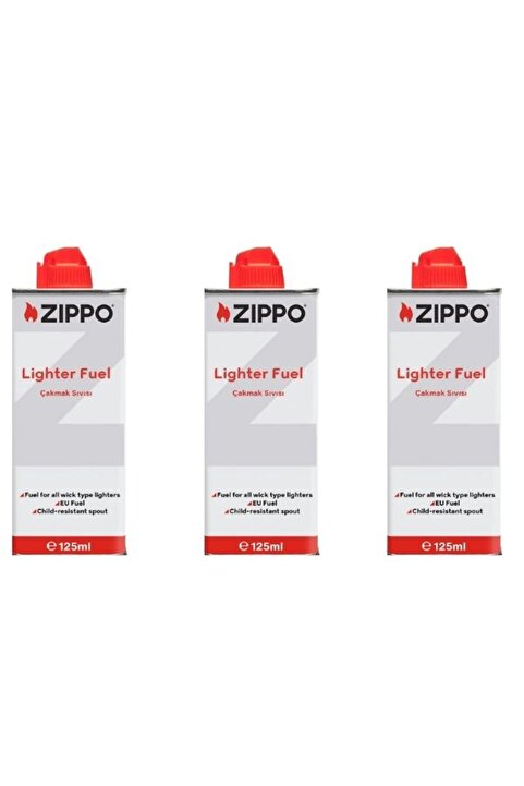 Zippo 3 Adet 125 ml Çakmak Benzini 3141-3