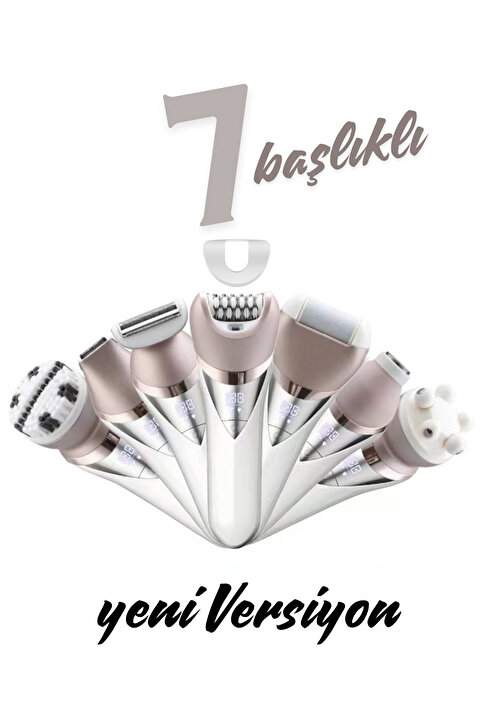 Shibowavy 7 Başlıklı Süper Lüx Epilatör / Epilasyon (Yeni Versiyon)