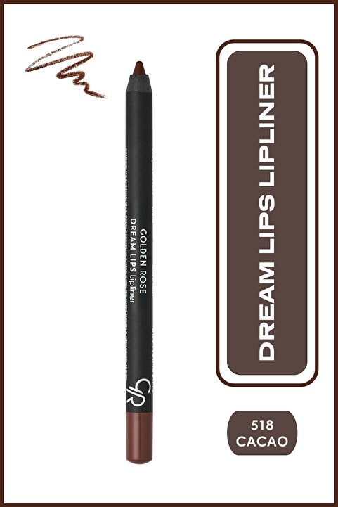 Golden Rose Dream Lips Lipliner No: 518 - Mat Bitişli Yumuşak Dudak Kalemi