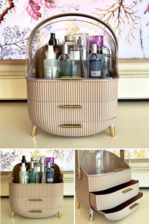 Piev House By House Çekmeceli Makyaj Kozmetik Düzenleyici Organizer Cappuccino