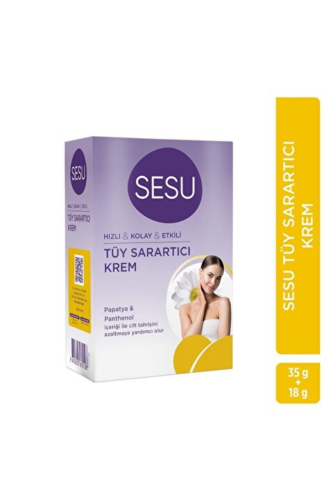Sesu Tüy Sarartıcı Krem 35 ml