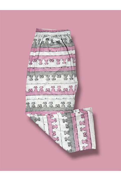 Erdenay Tekstil Battal Beden Anne Penye Pijama Alt