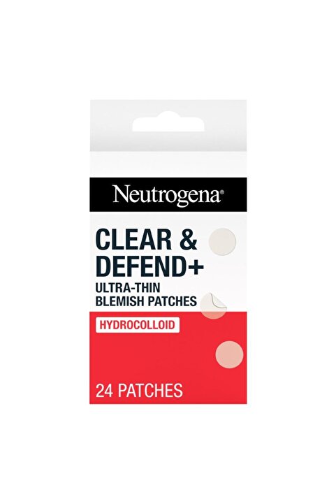 Neutrogena Clear & Defend+ Ultra Thin Blemish Patch Akne ve Sivilce Bandı (24 Adet)