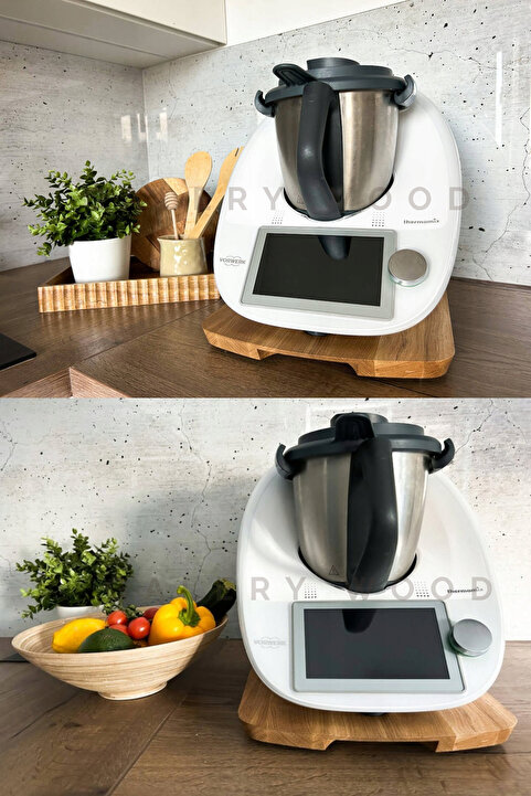 Galery Wood Thermomix TM6 ve TM5 için Ahşap Kaydırıcı, Slider, Stand