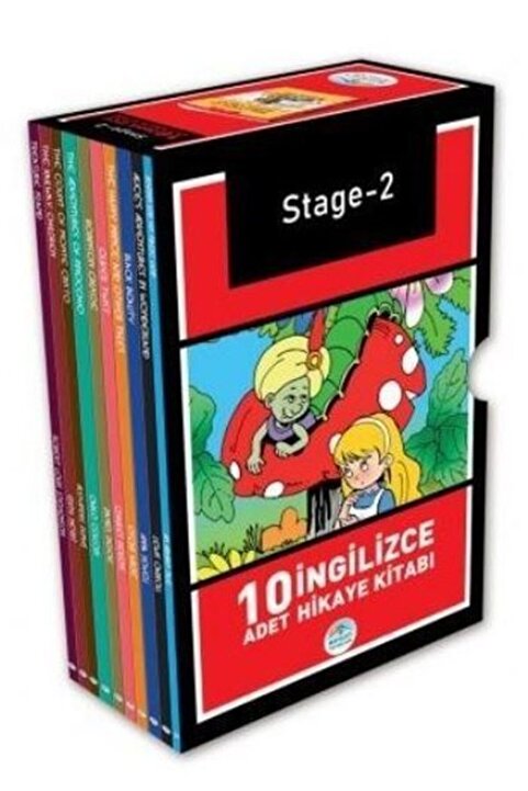 Mavi Çatı Yayınları Stage - 2 Ingilizce Hikaye Seti (10 KİTAP KUTULU)