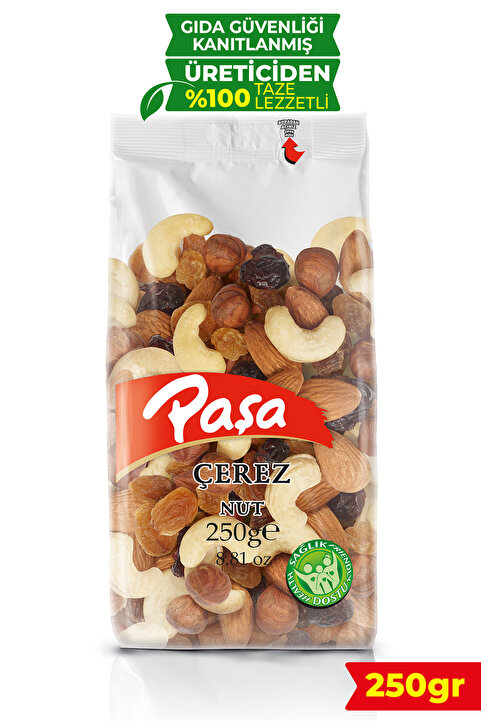 Paşa Kuruyemiş Çiğ Karışık Kuruyemiş 250 gr
