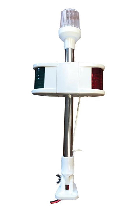 Home ENZH ONLİNE MARİN Kombine Bayrak Direği 40cm Seyir Fenerli İskele + Sancak