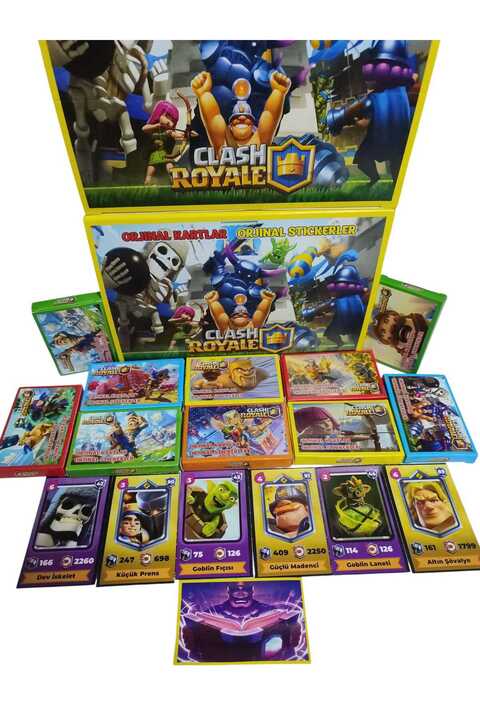 Emrah Gültekin Clash Royale Oyun Kartları 5’li Mini Kutu Seti (30 Kart) – Şeker Hediyeli Paket