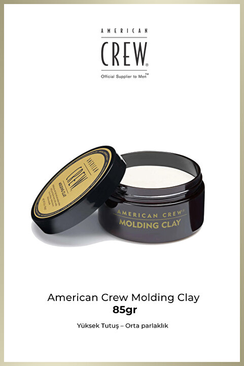 American Crew Molding Clay 85 g – Güçlü Tutuş & Mat Görünüm – Erkek Saç Şekillendirme Kil Wax