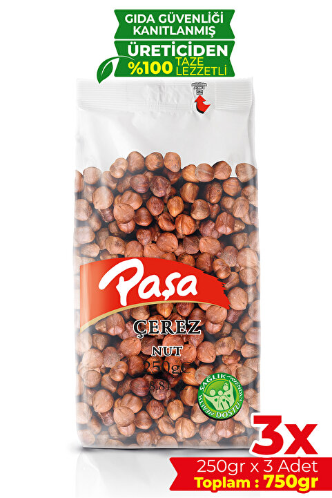 Paşa Çiğ Fındık İçi 250 gr X 3 Adet (750 gr)