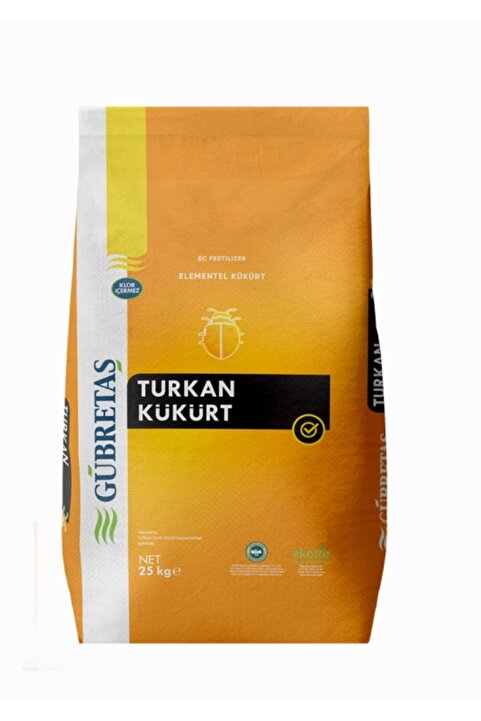 Gübretaş Tarım Kükürdü Sarı Toz Kükürt Zirai Kükürt 25 Kg