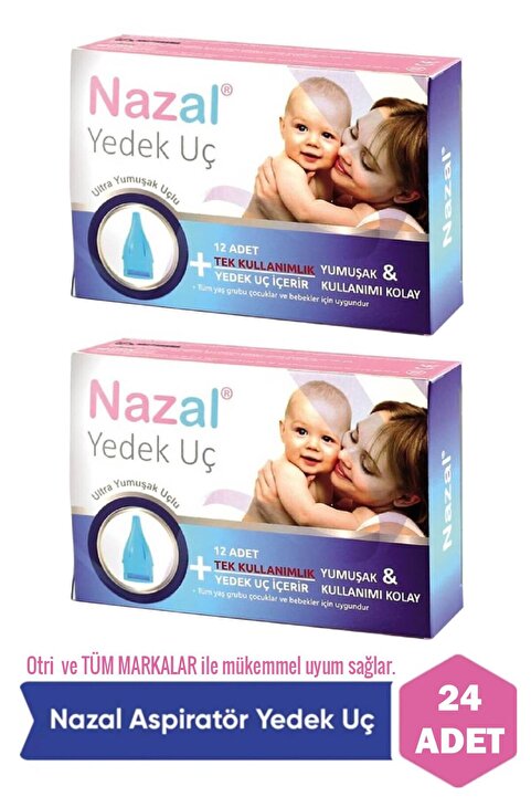 Otribebe Jenbol Burun Aspiratörü Yedek Uç 2 Kutu Otri Uyumlu 24 Adet Ile Tam Uyumludur