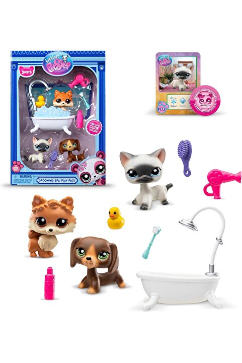 Littlest Pet Shop LPS Minişler Seri 3 Bakım Spa Oyun Paketi Seti