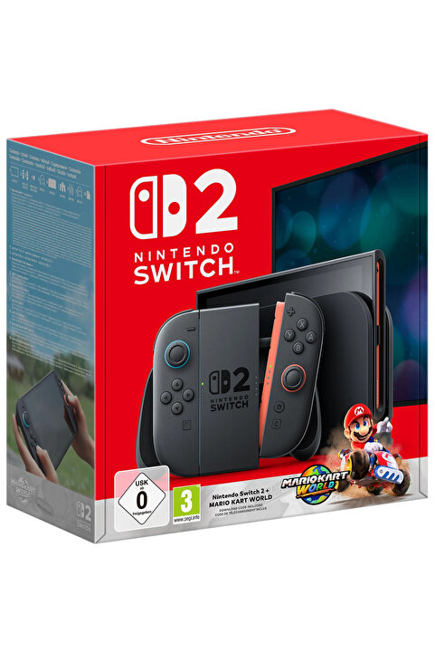 Nintendo Switch 2 Mario Kart Bundle Oyun Konsolu ( İthalatçı Garantili )