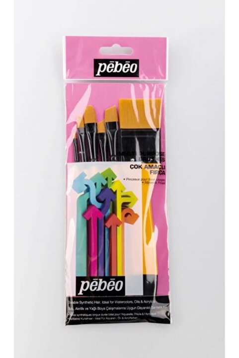 Pebeo 6'lı Zemin Fırçalı Set- Set 8