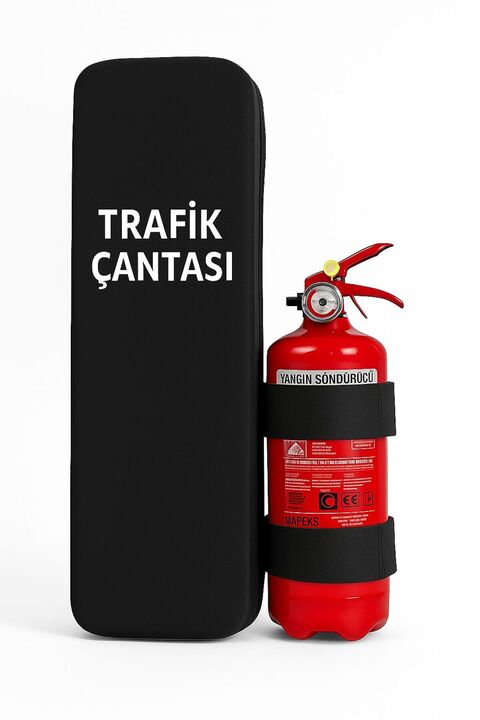 Mapeks Trafik Seti Tüvtürk Onaylı 1 Kg Yangın Söndürücü