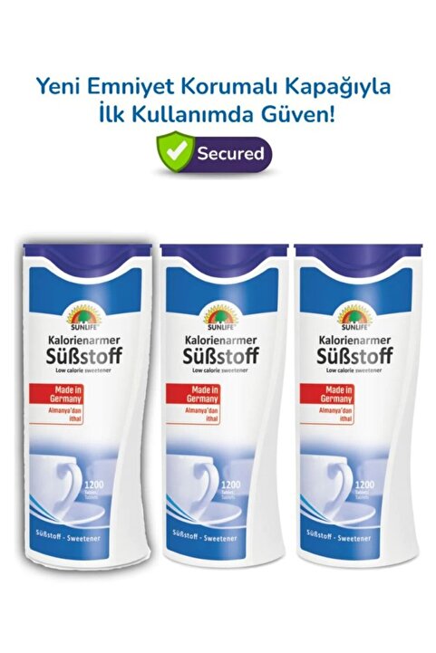 Sunlife Sweetener Tatlandırıcı 1200 Tablet 3 Lü)