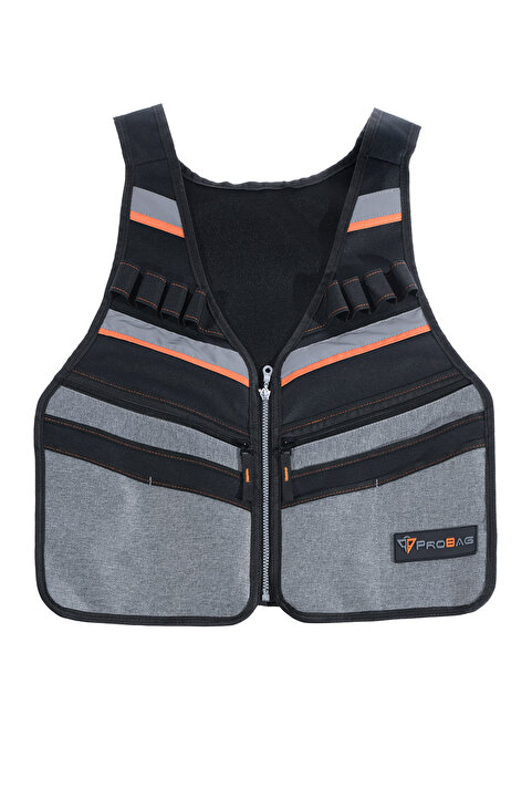 Probag Alet Ve Takım Yeleği - 11 Cepli, Reflektörlü, Ayarlanabilir