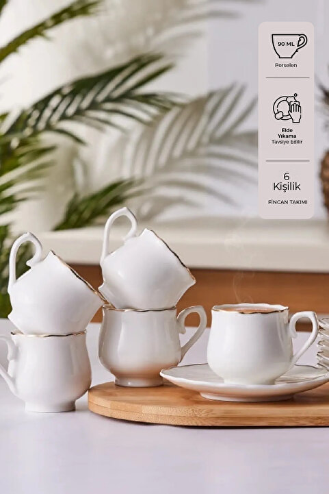Emsan Beykoz 6 Kişilik Kahve Fincanı Takımı 90 ml
