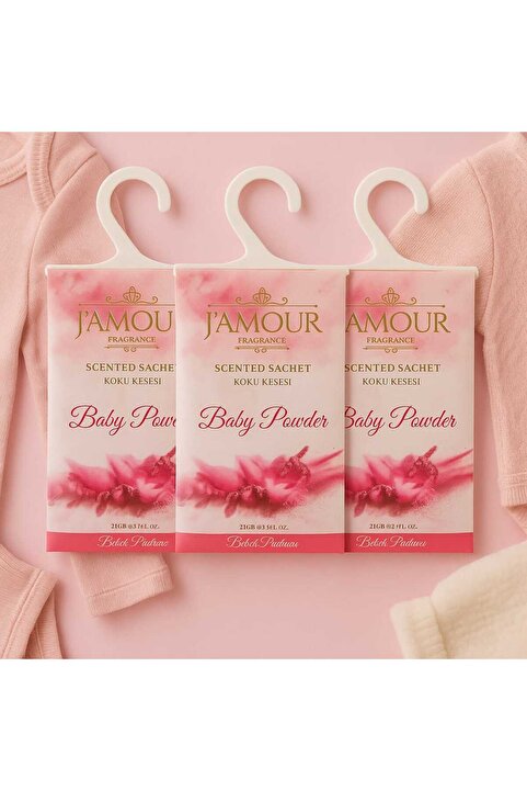 J'AMOUR EAU DE PARFUME Baby Powder (Bebek Pudrası) Kokulu Askılı Dolap ve Çekmece Kokusu