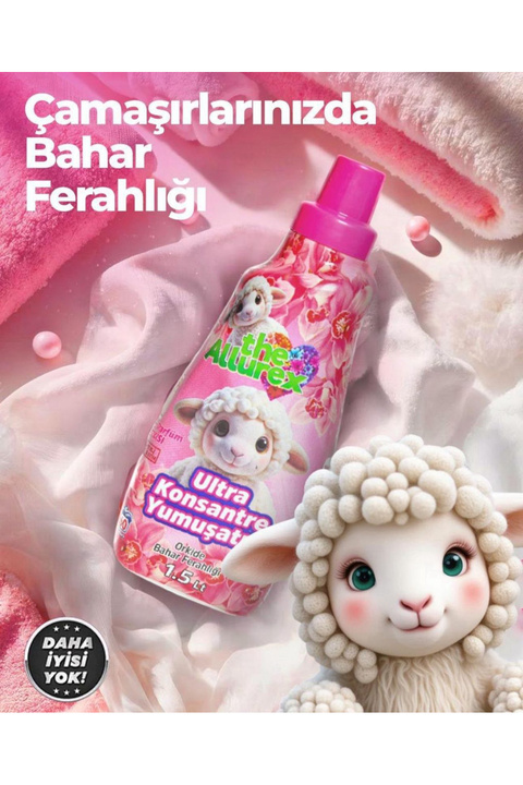 The Allurex Çamaşır Yumuşatıcı Orkide Çiçeği 1500 ml 1 Li