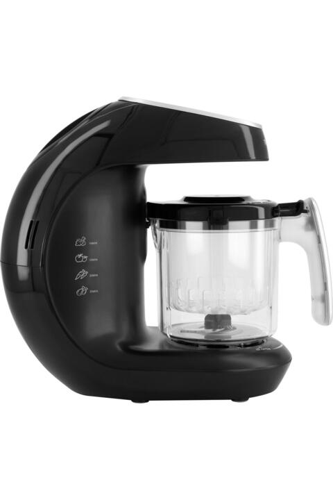 Twistshake Siyah V2 Buharlı Pişirme Karıştırma Isıtma Sterilizasyon 6’sı 1 Arada Mama Hazırlayıcı
