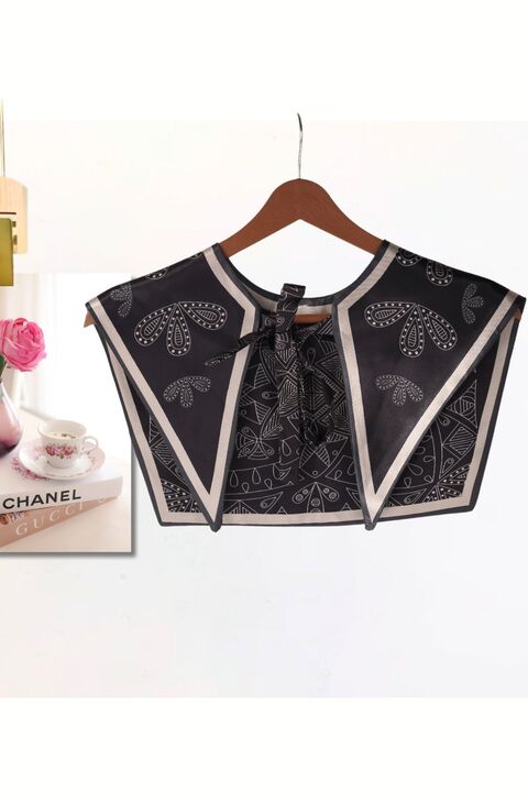 nurfemina Geometrik El Işi Desenli Zarif Ve Modern Stil Kadın Omuz Şalı