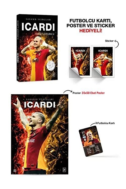 Parodi Yayınları Icardi Sahanın Yıldızları - Poster hediyeli Kitap