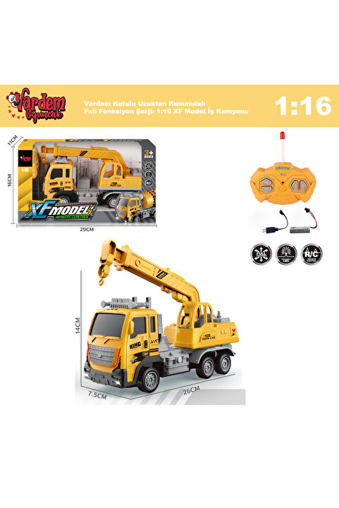 Genel Markalar Vardem Kutulu Uzaktan Kumandalı Full Fonksiyon Şarjlı 1:18 Rock Crawler Arazi Aracı