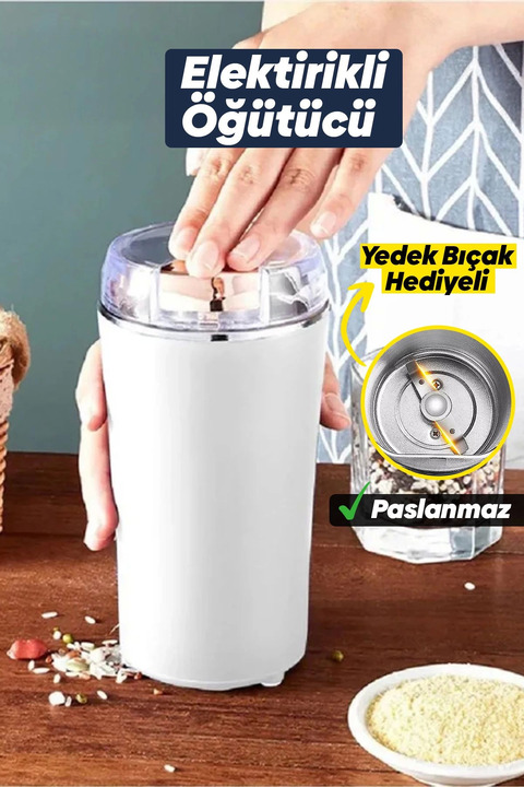 Genel Markalar Kahve Ve Baharat Öğütücü Paslanmaz Çelik Elektrikli Öğütücü