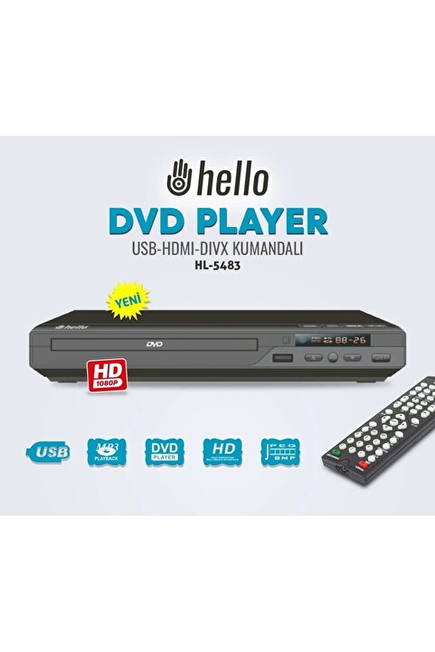 Genel Markalar USB-HDMI KUMANDALI HD DVD/DIVX PLAYER
