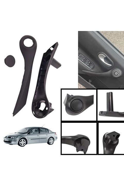 ZETOTO Renault Megane 2 Kapı İç Çekme Kolçak Sol Taraf Siyah 7701475316