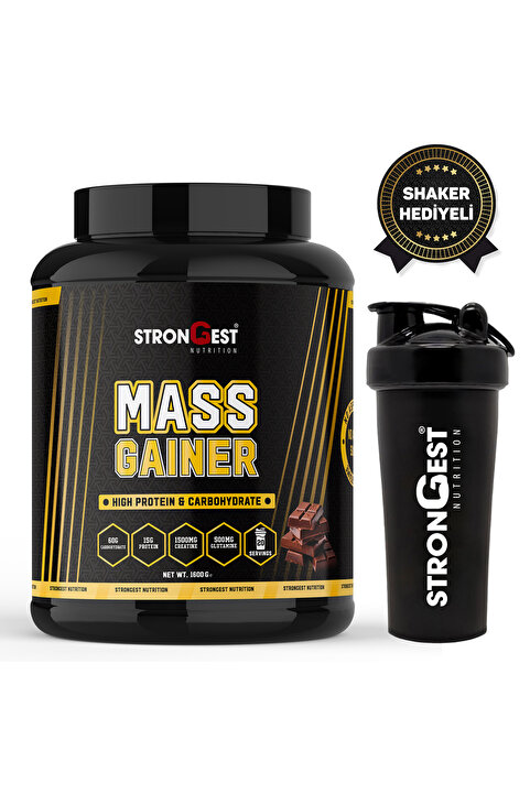 Strongest Nutrition Mass Gainer 1600gr Yüksek Protein Değerli Ve Amino Asit Takviyeli Çikolata Aromalı