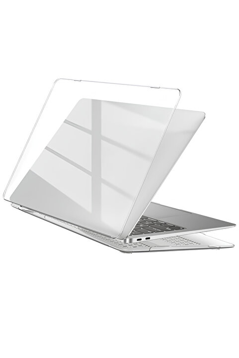 TEKNETSTORE Apple Macbook Air 13 M1 Çip 2020 Kılıf A2337 - A1932 - A2179 Şeffaf Transparan Koruyucu Kapak Kılıf