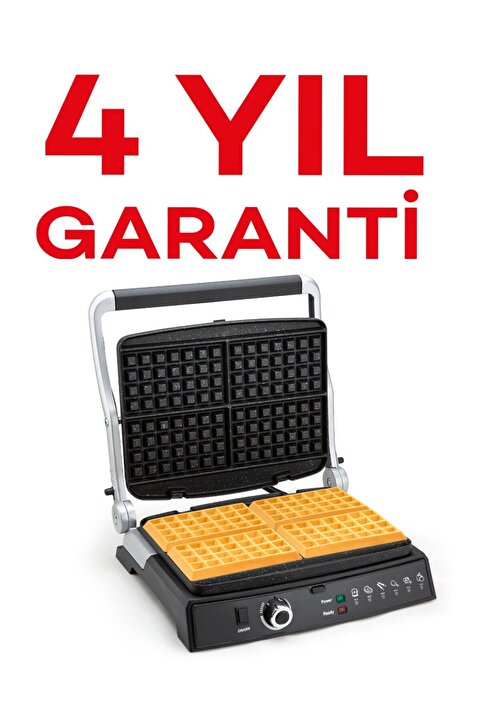 King Waf.master Kwm1462 Igara Tost Ve Waffle Mak