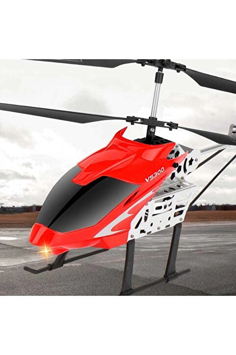 TRUST STORE Uzaktan Kumandalı Şarjlı ve Işıklı Elektrikli RC Çocuk Helikopteri 50 CM KIRMIZI