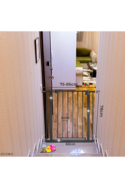 GUİMO Guimo 95-105 Cm Bebek Çocuk Pet Güvenlik Ve Merdiven Kapısı Baby & Child Safety Gate